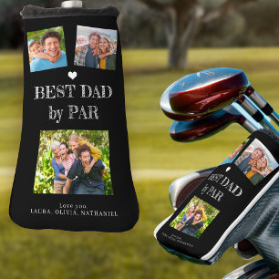 Couvre-club De Golf Meilleur papa par collage de photos personnalisé