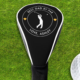 Couvre-club De Golf Meilleur Papa Par Par Personnalisé Nom Golfer Coeu