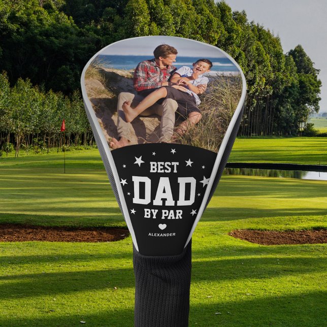 Couvre-club De Golf Meilleur papa Par Par Photo Fête des pères (Créateur téléchargé)