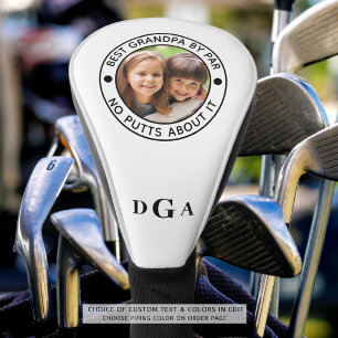 Couvre-club De Golf MEILLEUR PAPA PAR Photo Monogramme Drôle