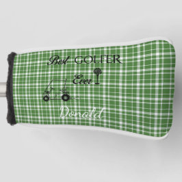 Couvre-club De Golf Meilleur Plaid Vert Golfer