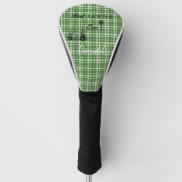 Couvre-club De Golf Meilleur Plaid Vert Golfer