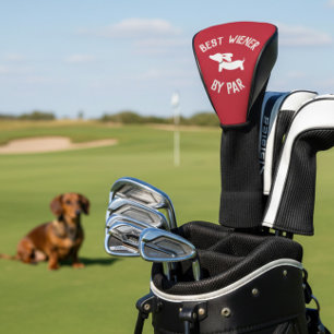 Couvre-club De Golf Meilleur Wiener par Par Punny Dachshund Golf Head 