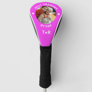 Couvre-club De Golf Meilleure Grand-mère par photo Monogramme Golf Têt