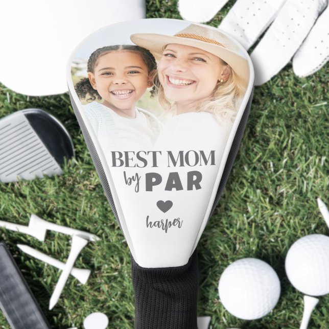 Couvre-club De Golf Meilleure maman photo mère (Best Mom By Par Photo Mother Golf Head Cover)