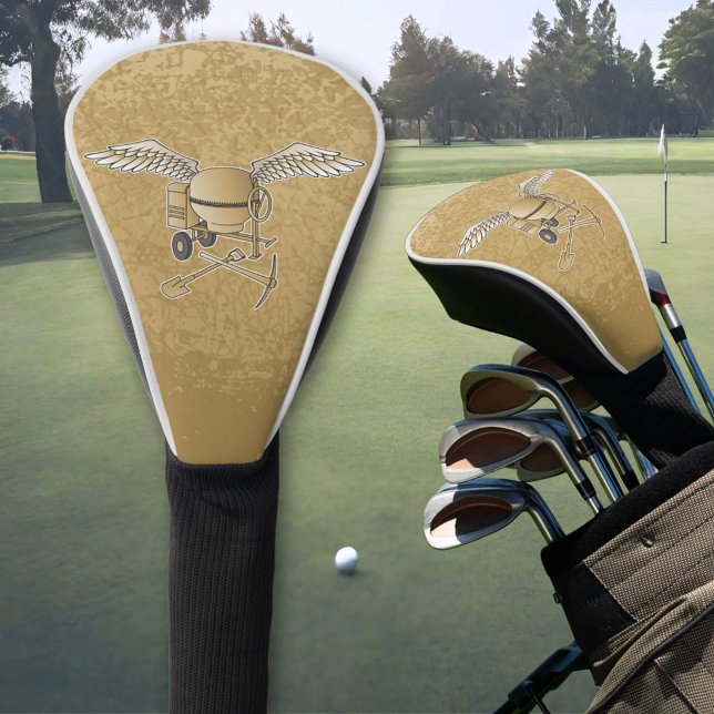 Couvre-club De Golf Mélangeur en béton beige (Créateur téléchargé)