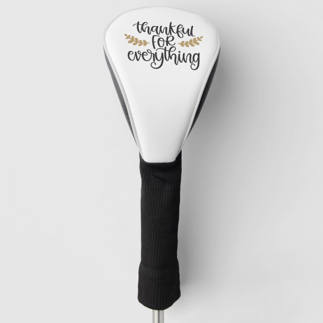 Couvre-club De Golf Merci pour tout Thanksgiving drôle (Devant)