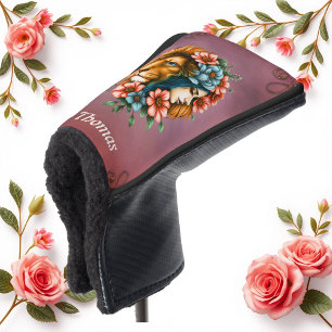 Couvre-club De Golf Merveilleuse femme dont les cheveux longs et fluid