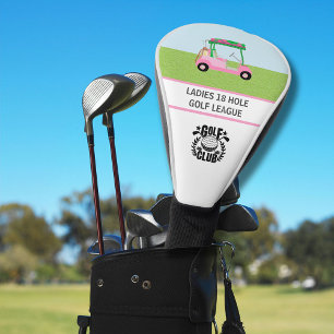 Couvre-club De Golf Message du logo de la Ligue de golf pour femmes Pi