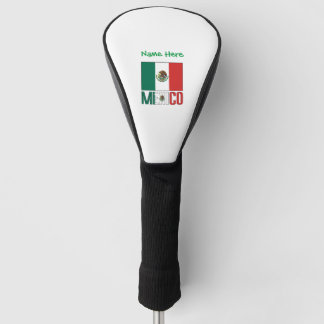 Couvre-club De Golf Mexique Drapeau Mexicain Vert Personnalisation