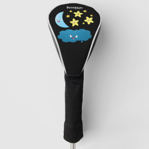 Couvre-club De Golf Mignons étoiles chantant, lune et bande dessinée d