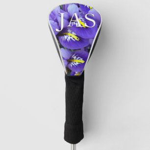 Couvre-club De Golf Miniature Bleu Irises Printemps Floral