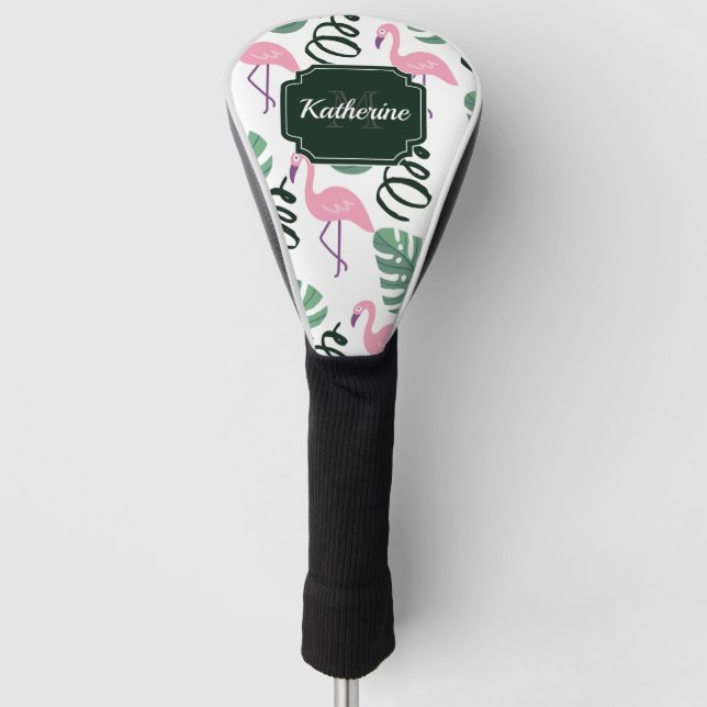 Couvre-club De Golf Modèle Flamingo mou (Devant)