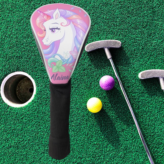 Couvre-club De Golf Moderne élégant Cute Unicorn (Créateur téléchargé)
