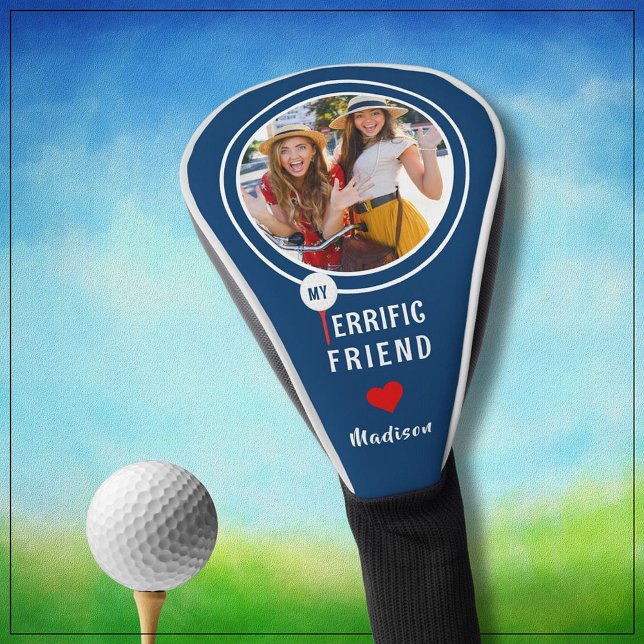 Couvre-club De Golf Mon merveilleux ami Personnalisé Golfeur Photo (Créateur téléchargé)