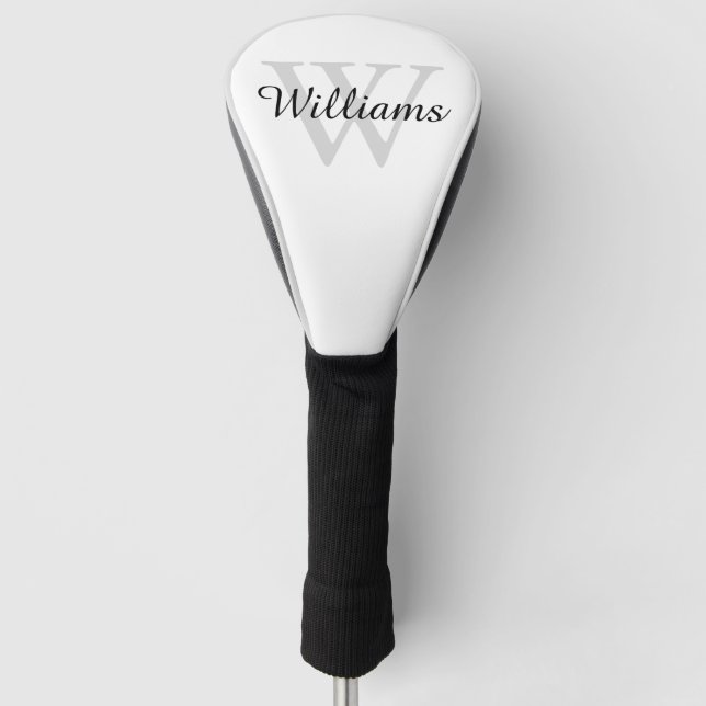 Couvre-club De Golf Monogram Initial and Name Personalized (Devant)