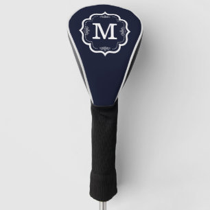 Couvre-club De Golf Monogramme bleu de marine
