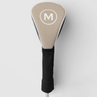 Monogramme classique minimal beige