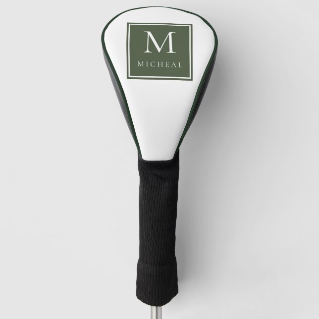 Couvre-club De Golf Monogramme de Golfeur (Devant)