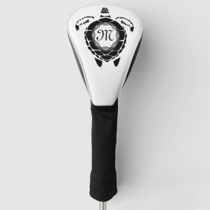 Couvre-club De Golf Monogramme de shellback de la tortue de diamant