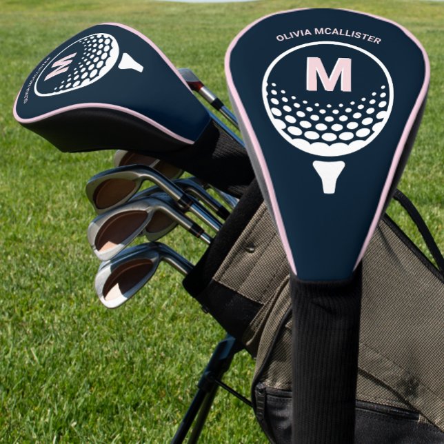 Couvre-club De Golf Monogramme féminin personnalisé (Créateur téléchargé)