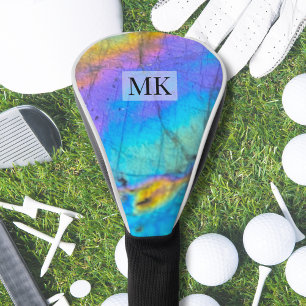 Couvre-club De Golf Monogramme Initial de Luxe Moderne