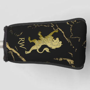 Couvre-club De Golf Monogramme Lion Royal Doré