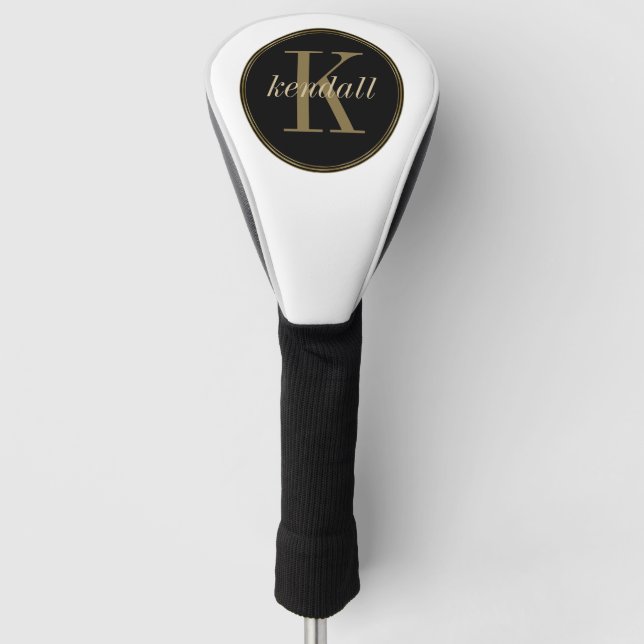 Couvre-club De Golf Monogramme Midnight Gold ID938 (Devant)