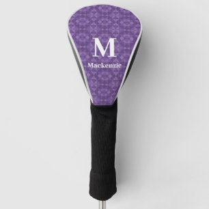 Couvre-club De Golf Monogramme Motif triangle géométrique Abstrait
