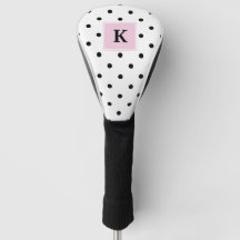 Monogramme noir de pois