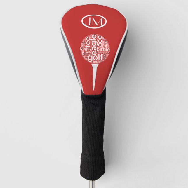 Couvre-club De Golf Monogramme personnalisé (Devant)