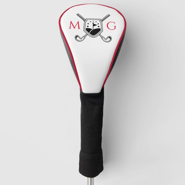 Couvre-club De Golf Monogramme personnalisé (Devant)