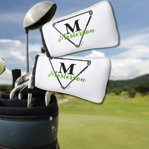 Couvre-club De Golf Monogramme personnalisé/Nom Club de golf unique Ve