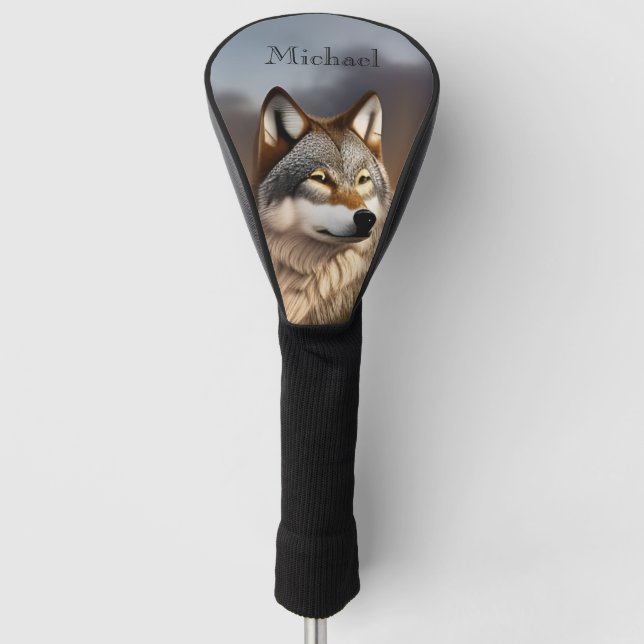 Couvre-club De Golf Monogramme photo Wolf (Devant)