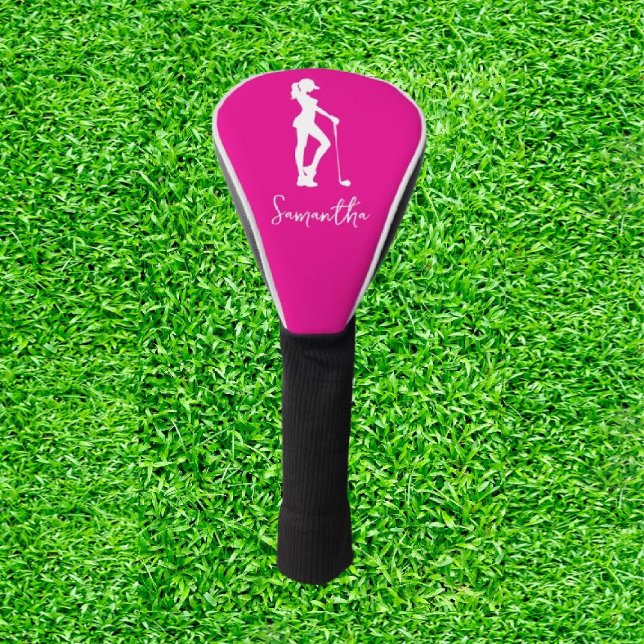 Couvre-club De Golf Monogramme rose (Swaying with Style: Where Elegance Meets the Fairway!)