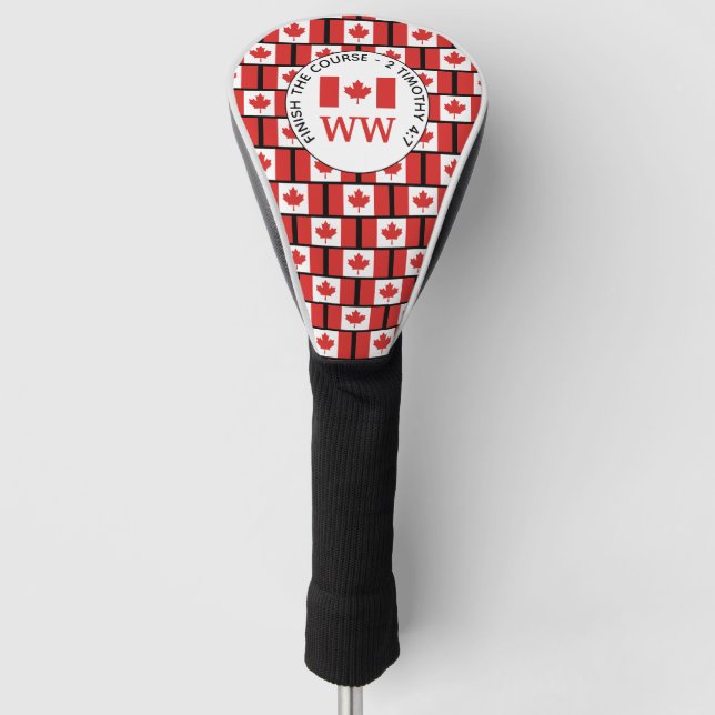 COUVRE-CLUB DE GOLF MONOGRAPHIQUE PERSONNALISÉ CANADA (Devant)