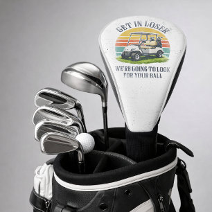 Couvre-club De Golf Monte dans la voiture, abruti, on va chercher ta b