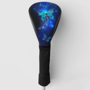 Couvre-club De Golf Morpho Butterfly in the Dark Background
