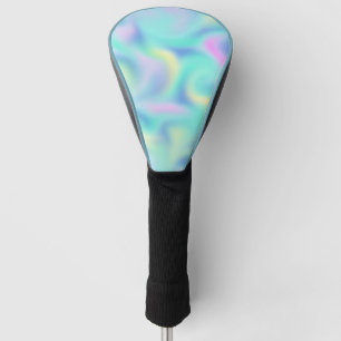 Couvre-club De Golf Motif Abstrait Blurred Pretty Pastel Swirls