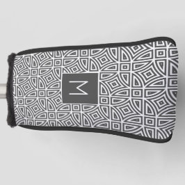 Couvre-club De Golf Motif Abstrait monogramme personnalisé