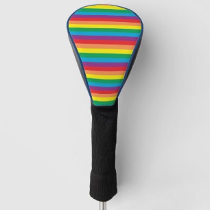 Couvre-club De Golf Motif arc-en-ciel simple