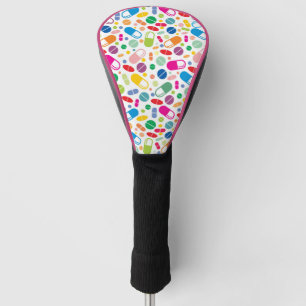 Couvre-club De Golf Motif au néon coloré de drogue