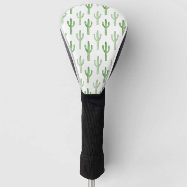 Couvre-club De Golf Motif Cactus aquarelle (Devant)