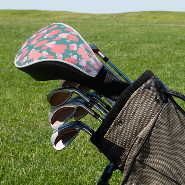 Couvre-club De Golf Motif coloré abstrait (Abstract Brushstrokes Colorful Golf Head Cover)