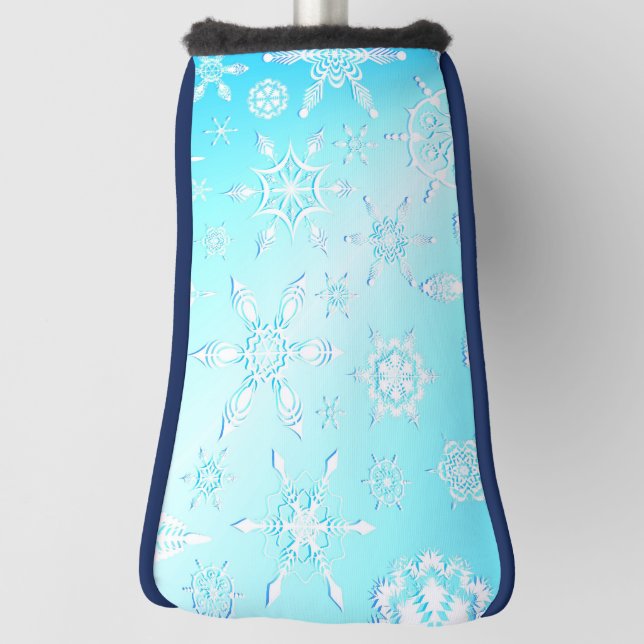 Couvre-club De Golf Motif Crystal Snowflakes (Tourné à 90°)