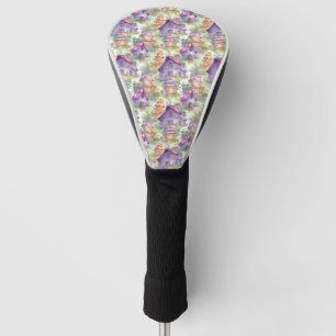 Couvre-club De Golf Motif de chalet champignon fantaisiste (7)
