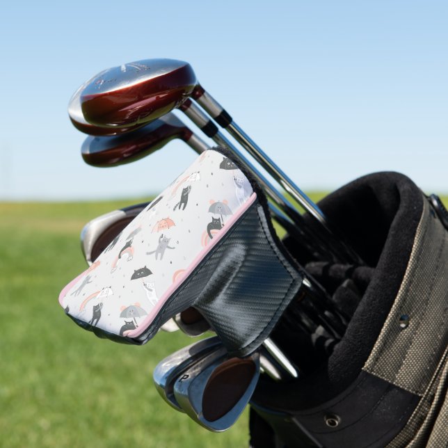 Couvre-club De Golf Motif de chats à plume (In Situ)