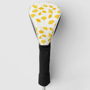 Couvre-club De Golf Motif de feuilles de Ginkgo jaune
