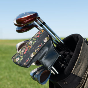 Couvre-club De Golf Motif de fleurs tropicales colorées