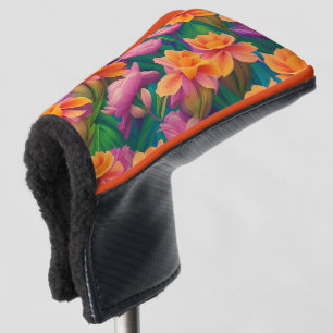 Couvre-club De Golf Motif de fleurs tropicales hawaïennes